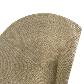 Elegant DII Metallic Round Placemats Set for Stylish Dining