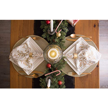 Elegant DII Metallic Round Placemats Set for Stylish Dining