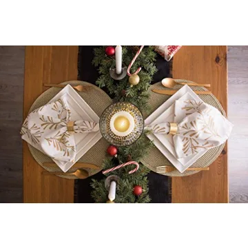 Elegant DII Metallic Round Placemats Set for Stylish Dining