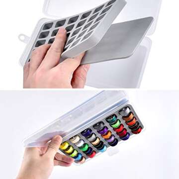 Bobbin Holder Storage Case Organizes 60 Bobbins Easily