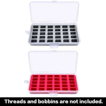 Bobbin Holder Storage Case Organizes 60 Bobbins Easily