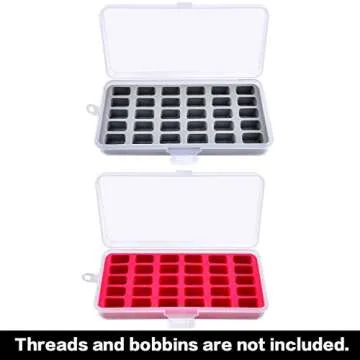 Bobbin Holder Storage Case Organizes 60 Bobbins Easily