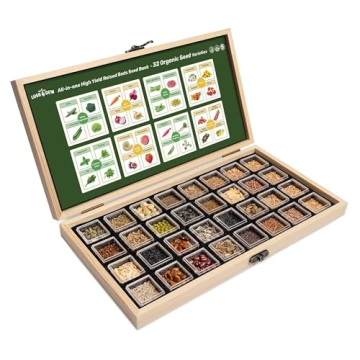 Lush&Dew Raised Garden Bed Seed Bank 32 Varieties Non-GMO Seeds Exclusive Gardening Gifts Emergency ...