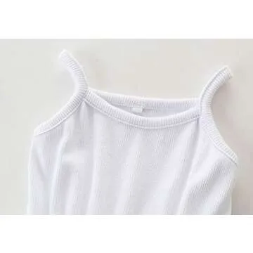 BTGIXSF Baby Girls Tutu Dress Toddler Sleeveless Tulle Dress Princess Infant Party Dresses 1580 Whit...