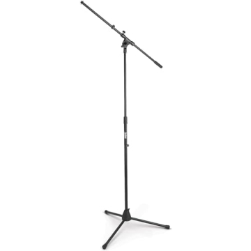 Durable OnStage MS7701B Microphone Boom Stand for Musicians