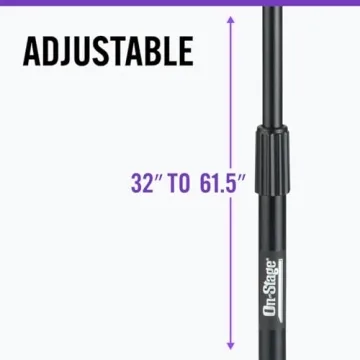 Durable OnStage MS7701B Microphone Boom Stand for Musicians