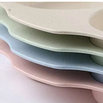 Cheeren Plastic Divided Plates Set for Meals & Camping