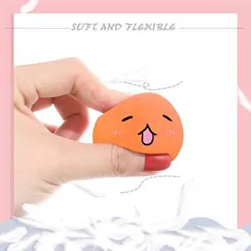 Makeup Sponges, Larbois 3-Pack Blender Beauty Foundation Blending Sponge, Professional Beauty Makeup Set for Dry & Wet Use (Orange+Orange+Orange)