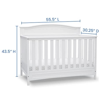 Delta Children Emery Convertible Baby Crib for Safe Sleep