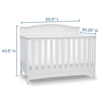 Delta Children Emery Convertible Baby Crib for Safe Sleep
