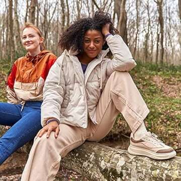 GoWith 5 Pairs Unisex Natural 97% Cotton Crew Socks, Comfy Cozy Breathable Seamless Casual Socks for Men & Women, Ecru, Small, Model 3013