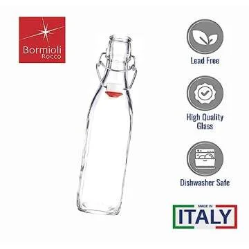 Bormioli Rocco 17 Ounce Clear Glass Swing Top Bottle