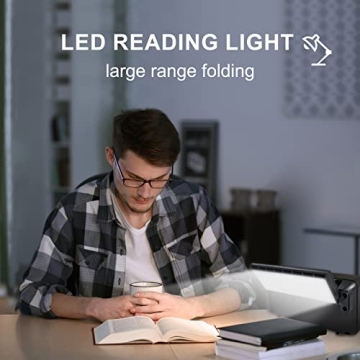 Oncheer Portable Bluetooth Solar Radio with LED Light