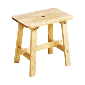 Lestar Solid Wooden Stool for Indoor and Outdoor Use