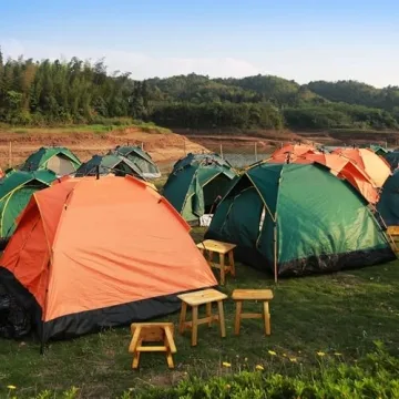 Lestar Solid Wooden Stool for Indoor and Outdoor Use