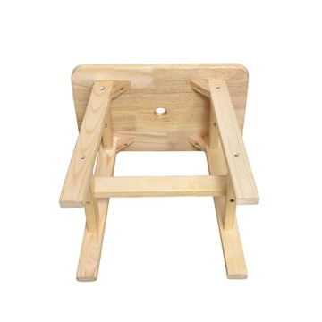 Lestar Solid Wooden Stool for Indoor and Outdoor Use