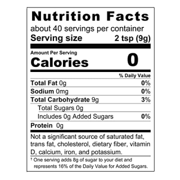 Allulose Sweetener 12 oz - Zero Calorie Sugar Substitute