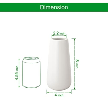 D'vine Dev Ceramic Vase Minimalist Design Textured Finish