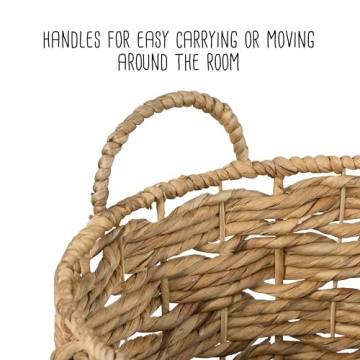 Honey-Can-Do Round Decorative Baskets Set of 2