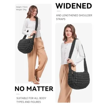 Trendy BAVERGE 3PCS Puffer Tote Bags Set for Women