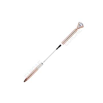 EUICAE Diamond Pens Cute Ballpoint Pens Diamond Pen Office Supplies Décor Gifts for Women Black Ink Pack of 16 (Rose gold)