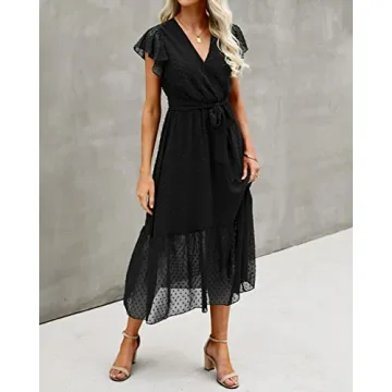 BTFBM Women's Versatile Summer Midi Dress for Any Occasion