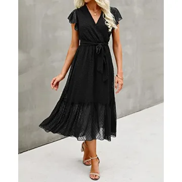 BTFBM Women's Versatile Summer Midi Dress for Any Occasion