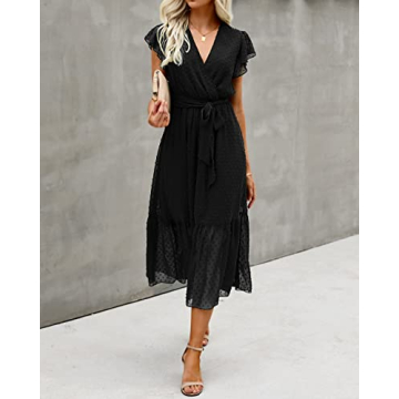 BTFBM Women's Versatile Summer Midi Dress for Any Occasion