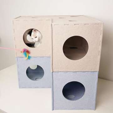 Durable and Fun PETKARAY Cat Tunnel for Indoor Cats