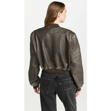 Lioness Women's Allure Bomber, Charcoal, Grey, XXS