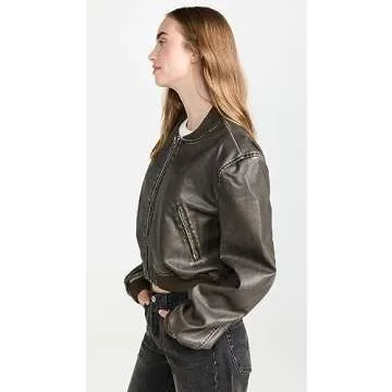 Lioness Women's Allure Bomber, Charcoal, Grey, XXS