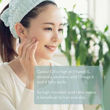 Organic Castor Oil for Eyelash and Eyebrow Growth - 1 fl oz