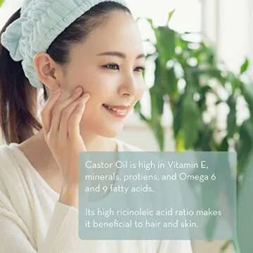 Organic Castor Oil for Eyelash and Eyebrow Growth - 1 fl oz