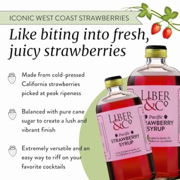 Liber & Co. Pacific Strawberry Syrup Fresh Flavor Experience