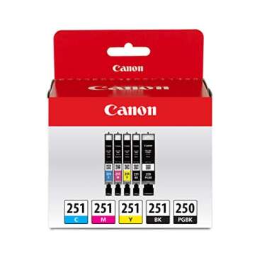 Canon PGI-250/CLI-251 5 Color Ink Pack for PIXMA