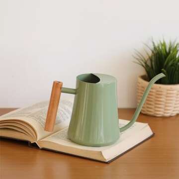 Chic 35oz Sage Green Indoor Watering Can for Plants