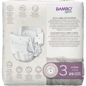 Bambo Nature Hypoallergenic Eco-Friendly Baby Diapers