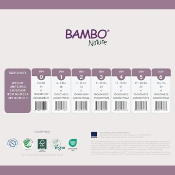 Bambo Nature Hypoallergenic Eco-Friendly Baby Diapers