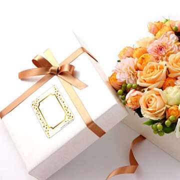 Barker Creek Name Badges & Self-Adhesive Labels, Gold, Multi-Purpose Name Tags, Gift Tags, Labels, and More! 3.5" x 2.75", 45 per Pkg (1532)