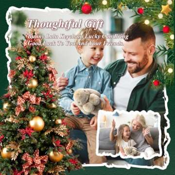 RUOPAN Bunny Lulu Keychain - Cute Bunny Accessory