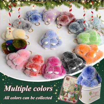 RUOPAN Bunny Lulu Keychain - Cute Bunny Accessory