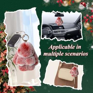 RUOPAN Bunny Lulu Keychain - Cute Bunny Accessory