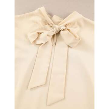 Dokotoo Elegant Puff Sleeve Turtleneck Top for Women