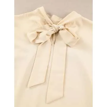 Dokotoo Elegant Puff Sleeve Turtleneck Top for Women