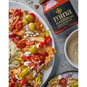 Mina Harissa Mild Sauce, Homestyle Moroccan Red Pepper Harissa Paste, 10 Oz - Harissa Sauce with Tangy Twist, Excite Your Senses with Mina Mild Harissa Seasoning