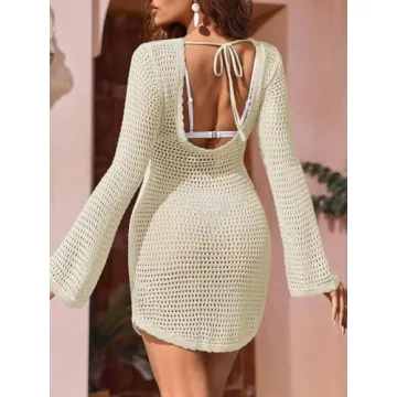 Stylish Langwyqu Women's Crochet Cover Up for Summer Waves