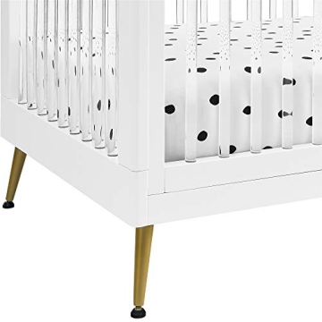 Delta Children Sloane 4-in-1 Acrylic Crib with Conversion Rails