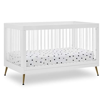 Delta Children Sloane 4-in-1 Acrylic Crib with Conversion Rails