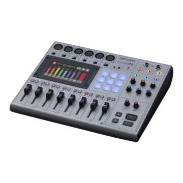 Zoom PodTrak P8 Podcast Recorder, 6 Microphone Inputs, 6 Headphone Outputs, Phone Input, Sound Pads, Onboard Editing, Record to SD Card, USB Audio Interface, Battery Powered