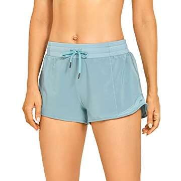 CRZ Yoga Quick-Dry Loose Running Shorts - 2.5''/4'' Sports Workout Shorts for Women Gym Athletic Shorts with Pocket
